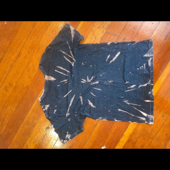 NASA Logo Sad Emo Tie Dye Bleached Tee Shirt - Picture 4 of 4